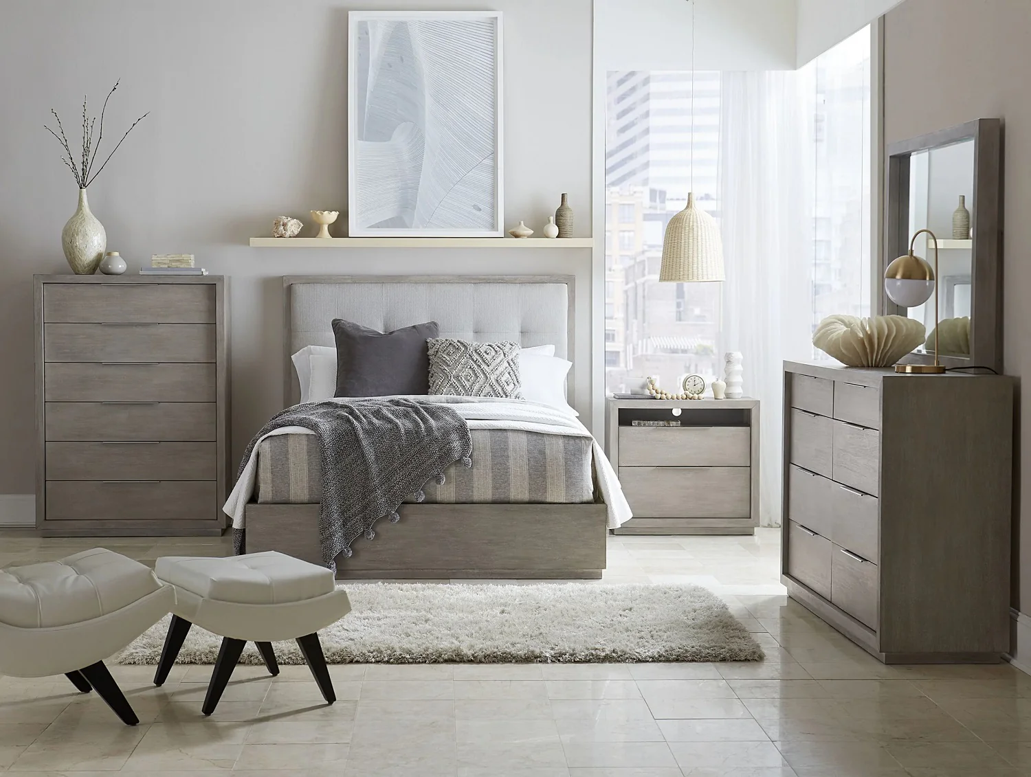 Modus Avant Grey Nightstand - Image 5