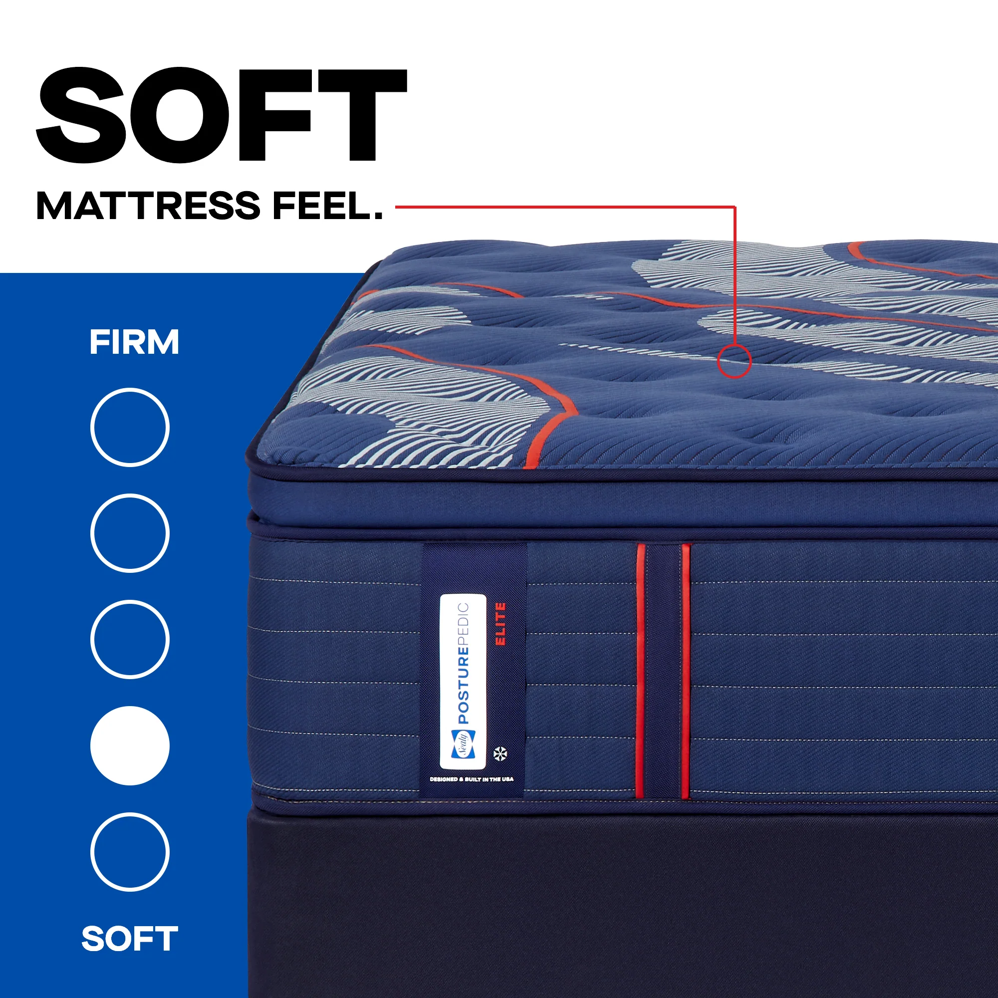 Sealy Posturepedic Elite Spring Albany2 Soft Euro Pillow Top - Image 2