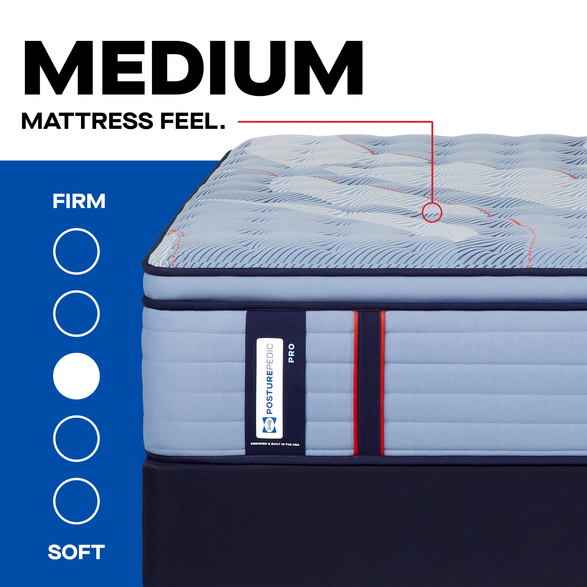 Sealy Posturepedic Pro Gratified2 Medium Euro Pillow Top - Image 2